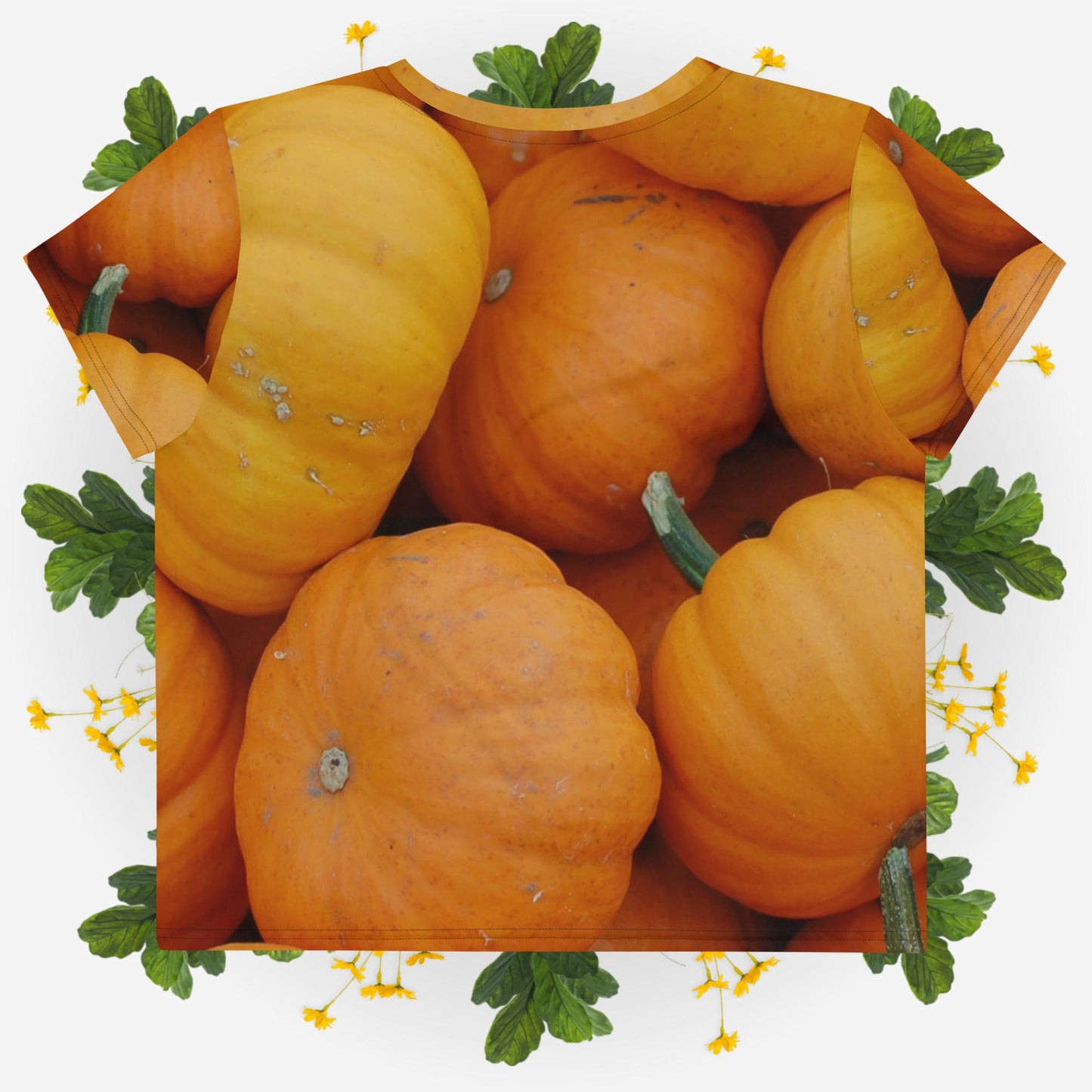 Bunch o' Pumpkins All-Over Print Crop Tee