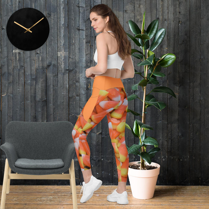 Candy Corn Leggings with Pockets