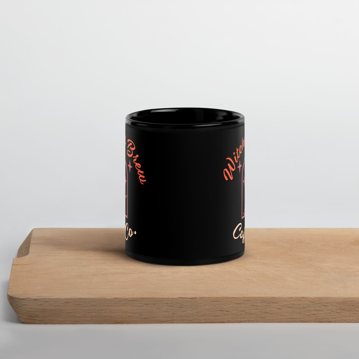 Witches Brew Coffee Co Black Glossy Mug