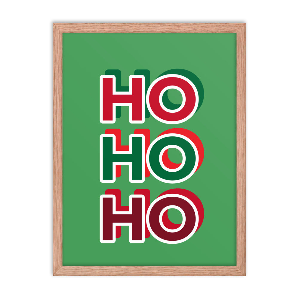Ho Ho Ho Framed Poster