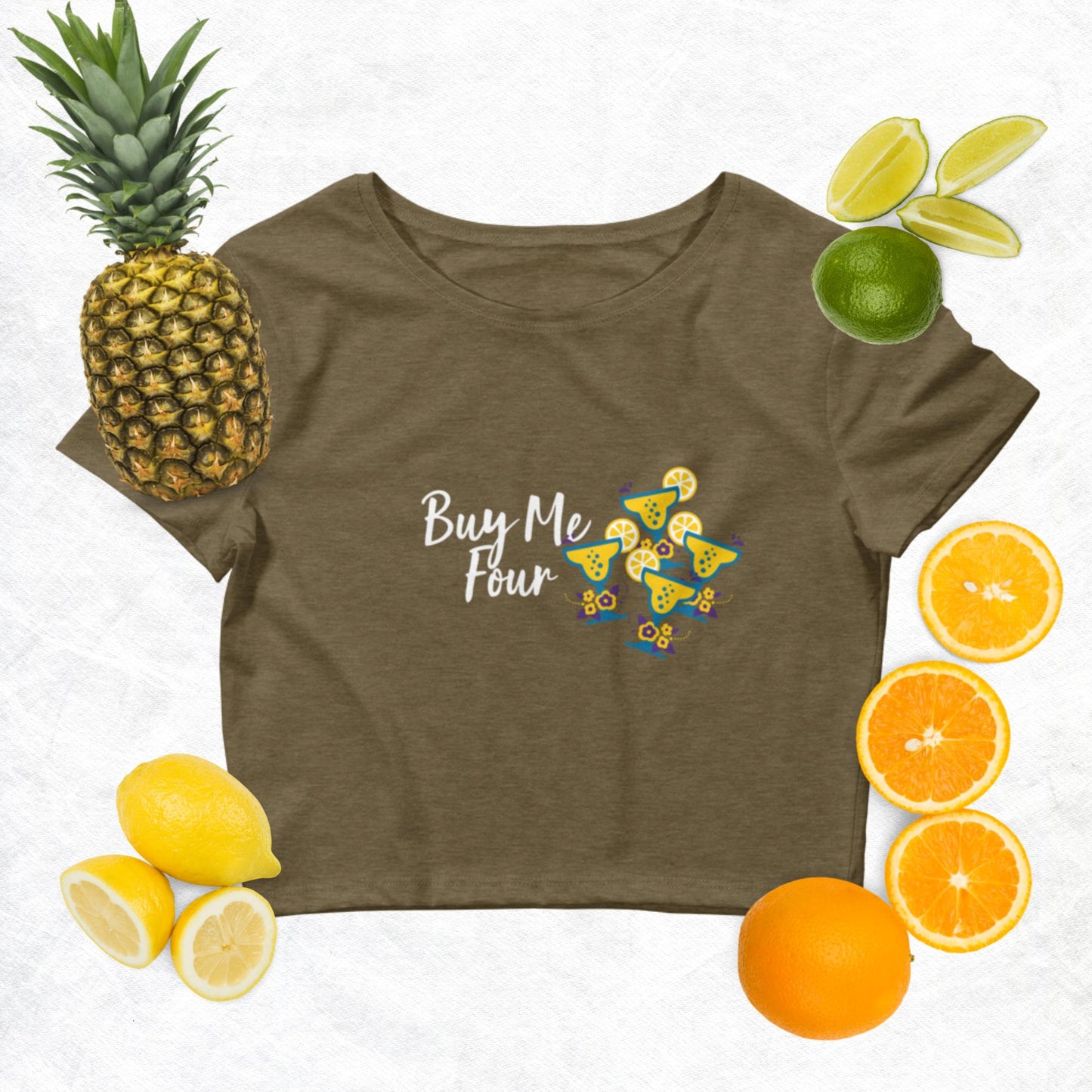 Buy Me Four Margaritas Camiseta corta para mujer
