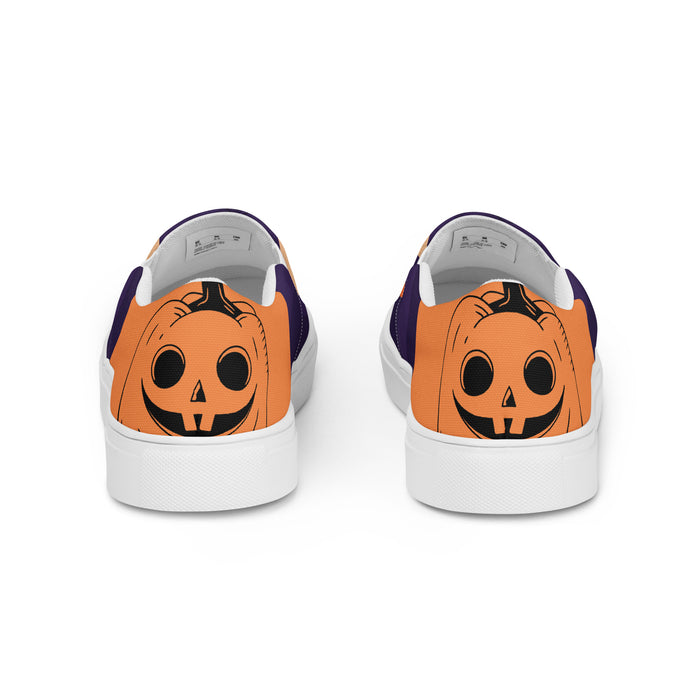 Halloween Graphic Women’s Slip-on Canvas Shoes - Spooky Time