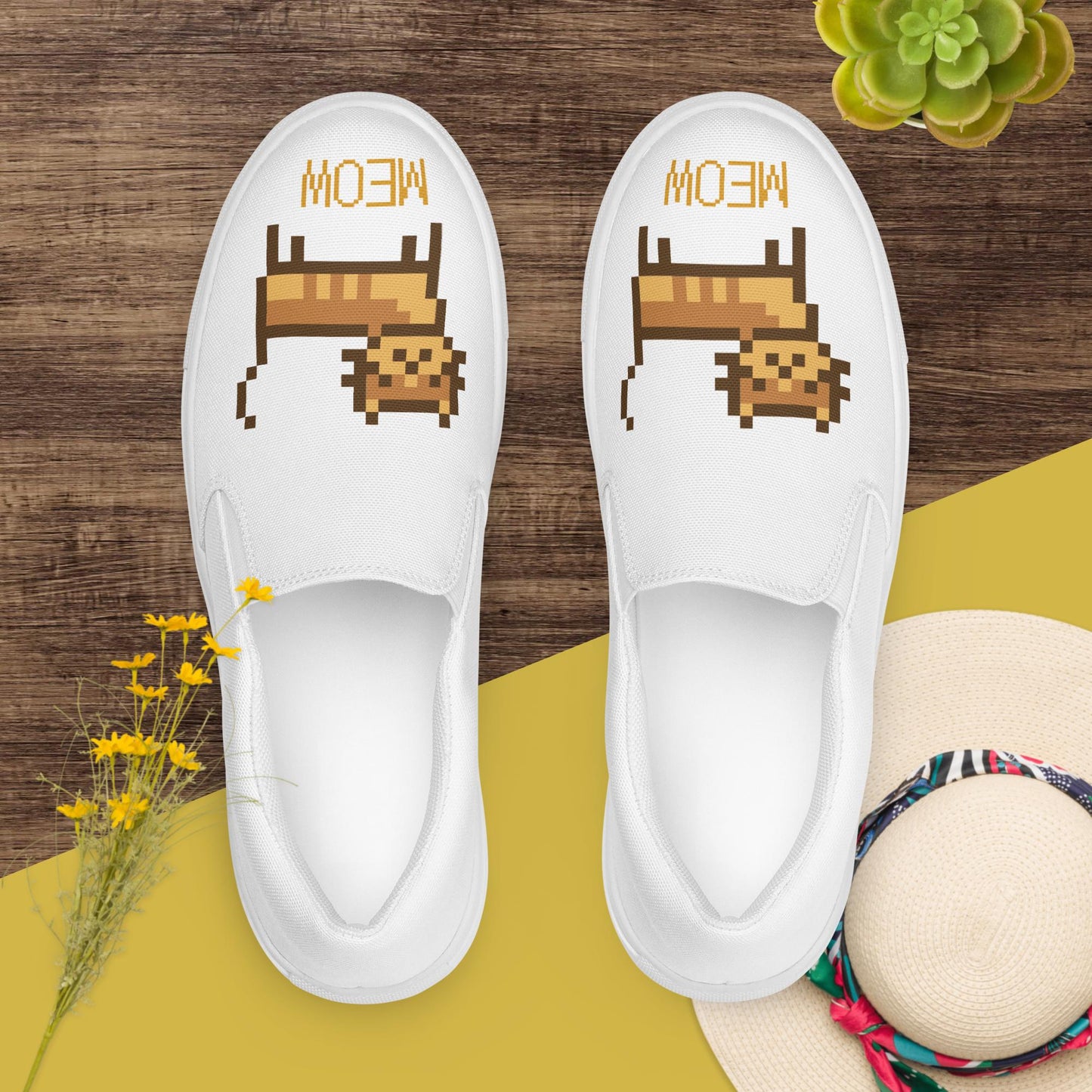 Meow Meow Women’s Slip-on Canvas Shoes