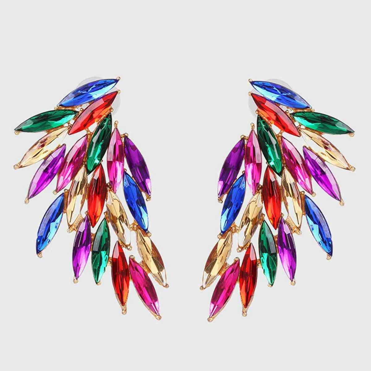 Angel Wing Alloy Acrylic Earrings