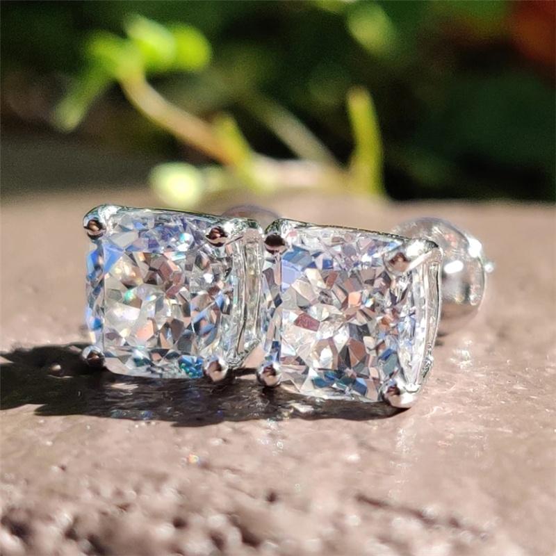 Cushion Diamond Veneer Cubic Zirconia Sterling Silver Studs 🏳 | Jewelry & Watches | copy-of-cushion-square-diamond-veneer-cubic-zirconia-sterling-silver-stud-earrings-635e208-1215744992
