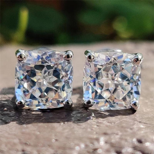 Cushion Diamond Veneer Cubic Zirconia Sterling Silver Studs 🏳 | Jewelry & Watches | copy-of-cushion-square-diamond-veneer-cubic-zirconia-sterling-silver-stud-earrings-635e208-1215744992