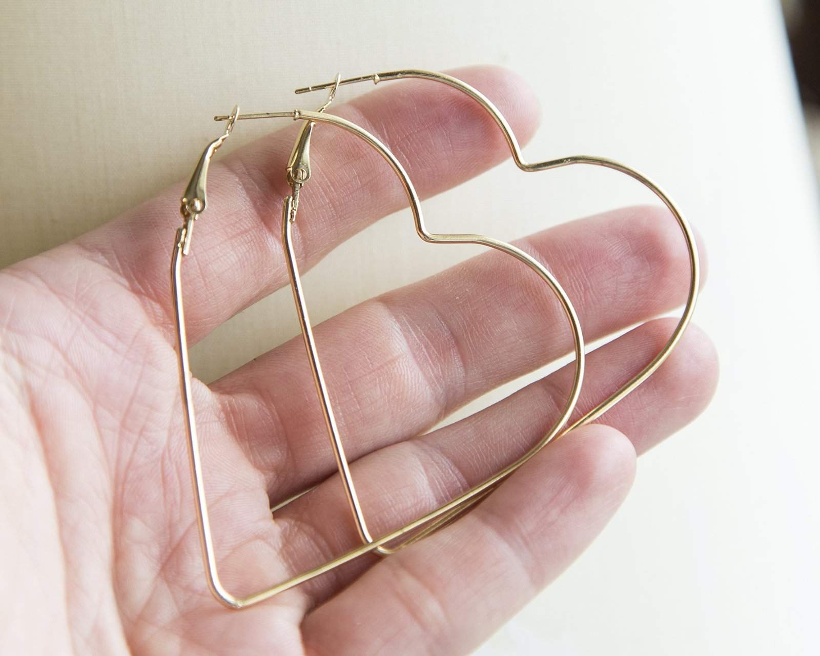 Huge Heart Hoop Earrings 🏳-Azure Juniper-earrings,heart,heart hoops,hoop earrings,hoops,huge
