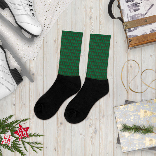 Premium Mid-Length Socks - Christmas Trees | premium-mid-length-socks-christmas-trees