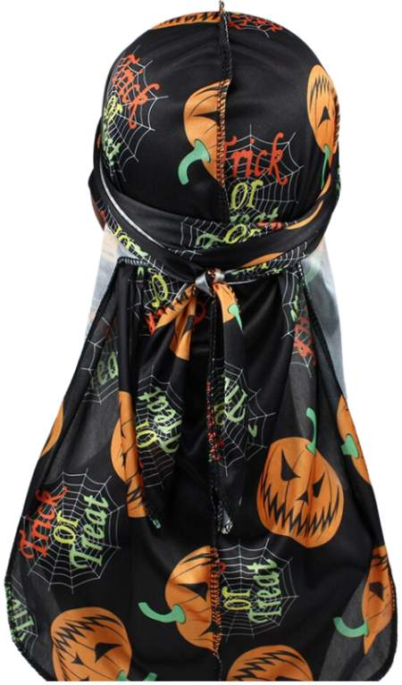 Halloween Silk Du-Rags 🏢 | Hair Care Wraps | halloween-silk-du-rags