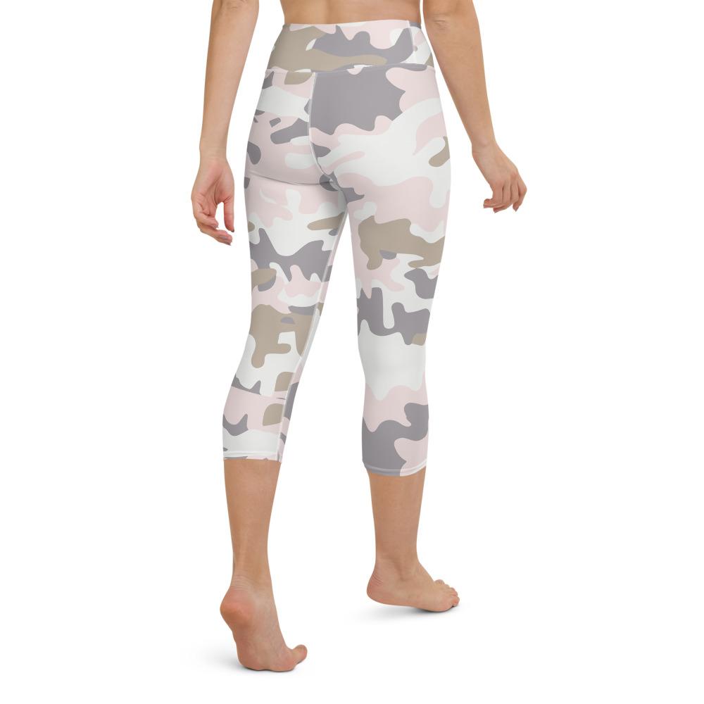 Pink Camo High Waist Capri Leggings 🏳 | Activewear | pastel-camo-high-waist-capri-1241293665