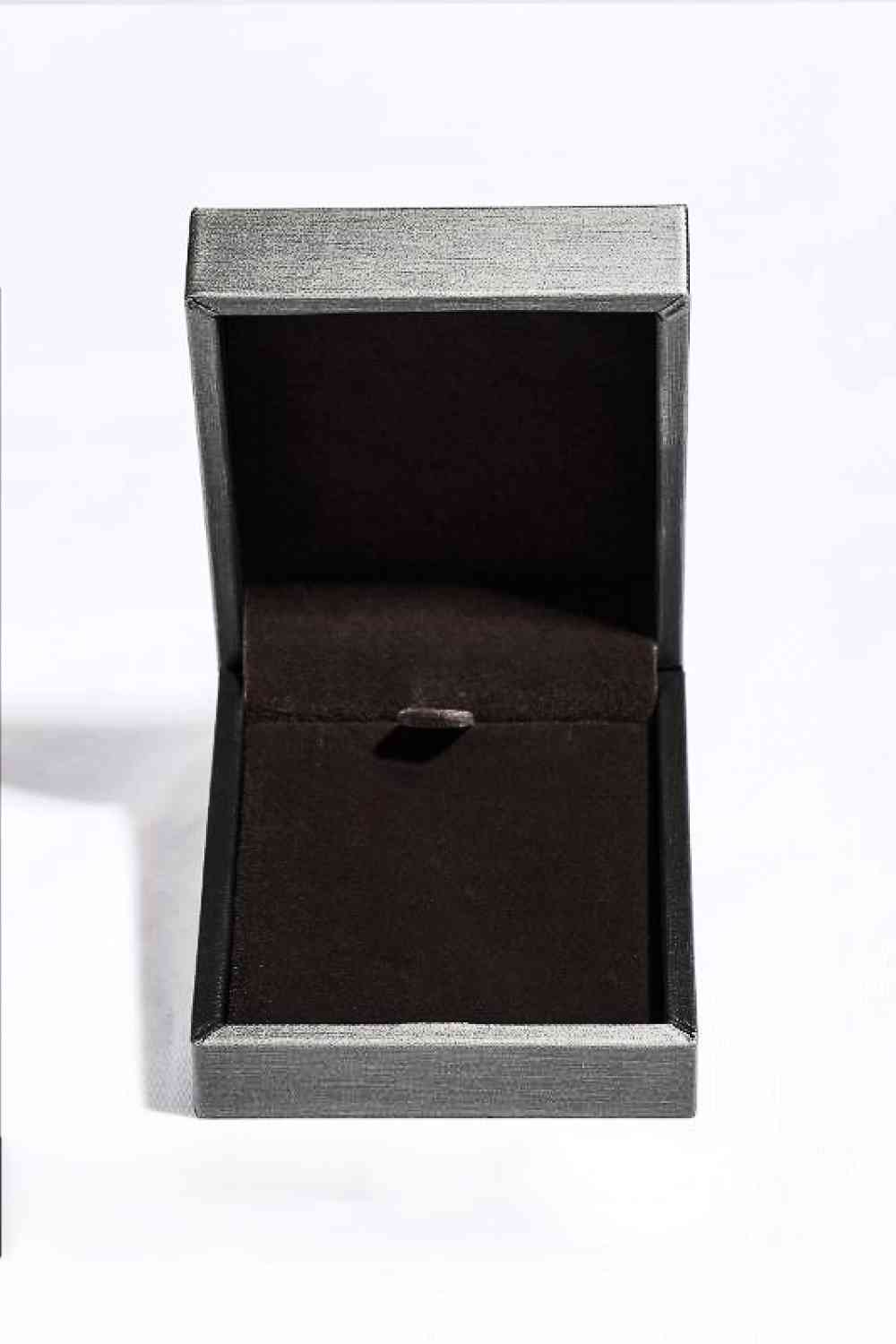 Teardrop Ribbon Moissanite 925 Sterling Silver Necklace (1 ct. t.w.)