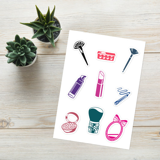 Makeup Essentials Sticker Sheet