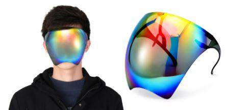 Full-Size Face Shield - Iridescent 🏢 | full-size-face-shield-iridescent