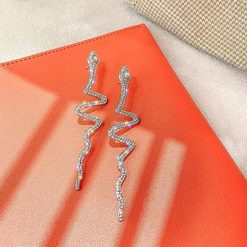 Crystal Snake Drop Earrings 🏢 | false | crystal-snake-drop-earrings