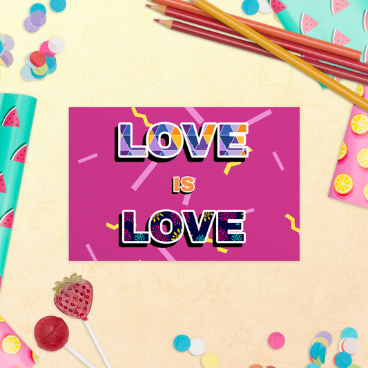 Love is Love Pride Standard Postcard