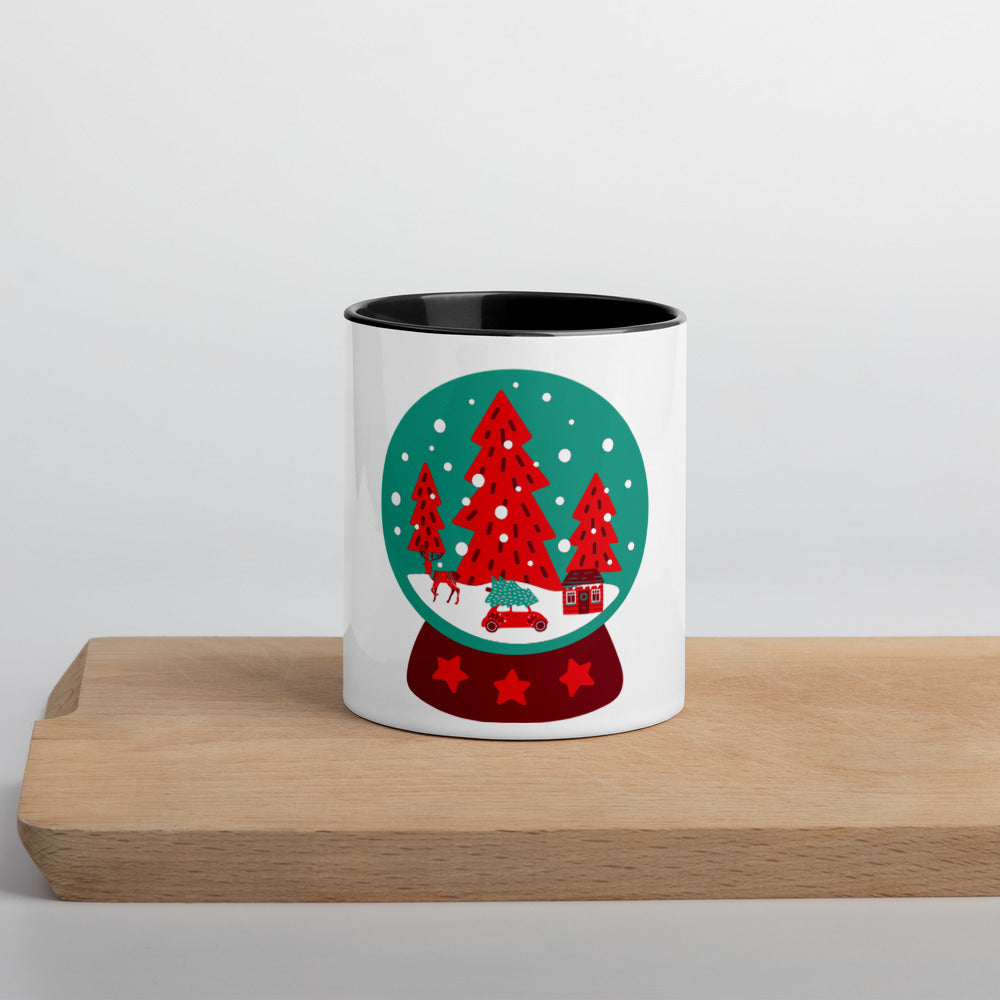 Color Block Mug - Snow Globe | color-block-mug-snow-globe