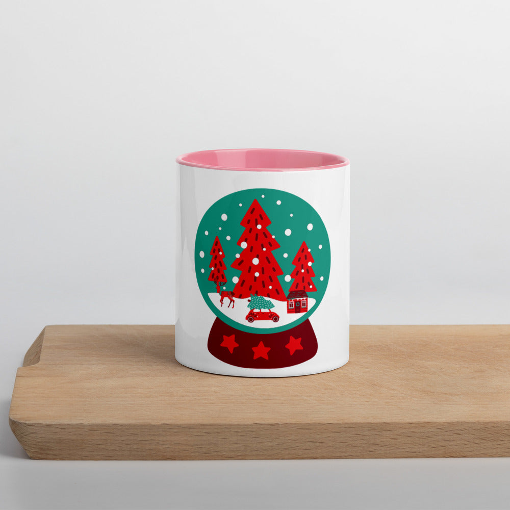 Color Block Mug - Snow Globe | color-block-mug-snow-globe